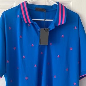 G/Fore Skulls and Tees Embroidered Polo